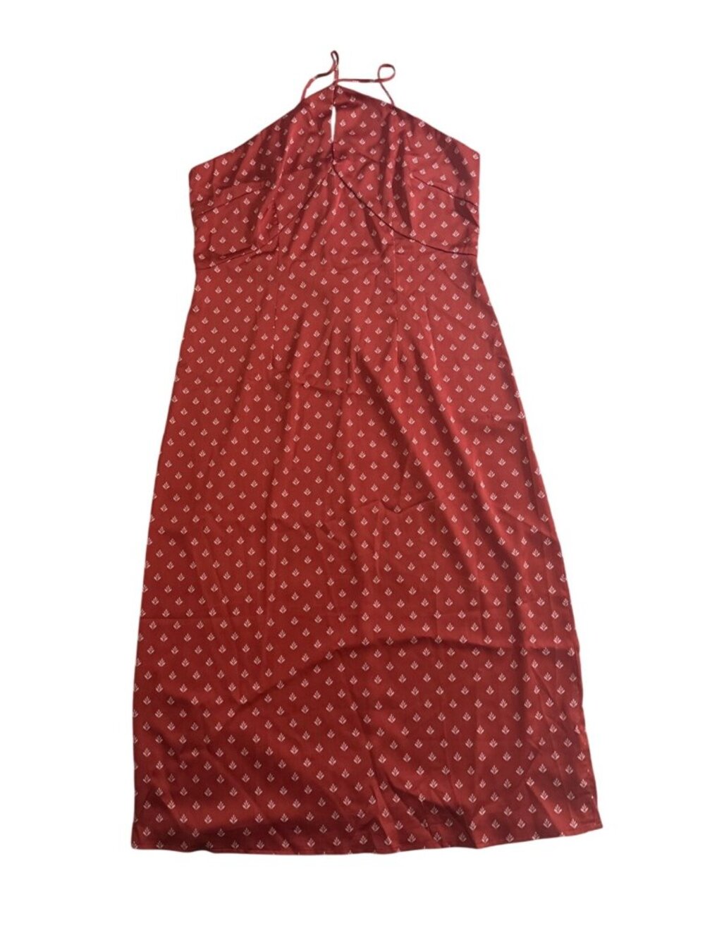 CUPSHE Women’s Red & White Floral Dress | Size XL | New With Tags